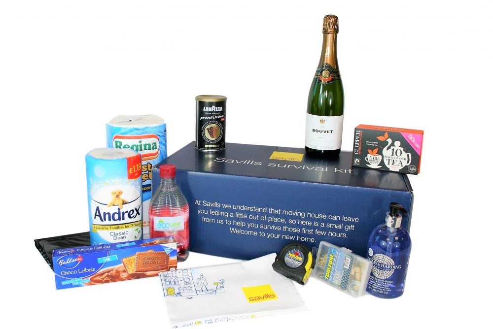 Savills Sales Survival Kit with Sparkling Wine (minimum order 4 boxes = £25 per box including delivery)